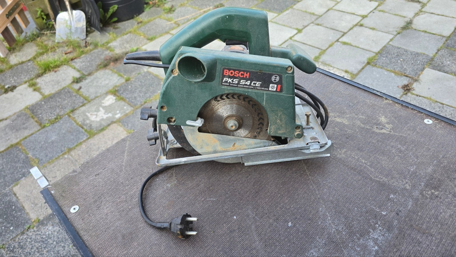 Bosch Cirkelzaag PKS 54 CE - Gebruikt, Gebruikt, Cirkelzaag, 600 tot 1200 watt, Ophalen of Verzenden