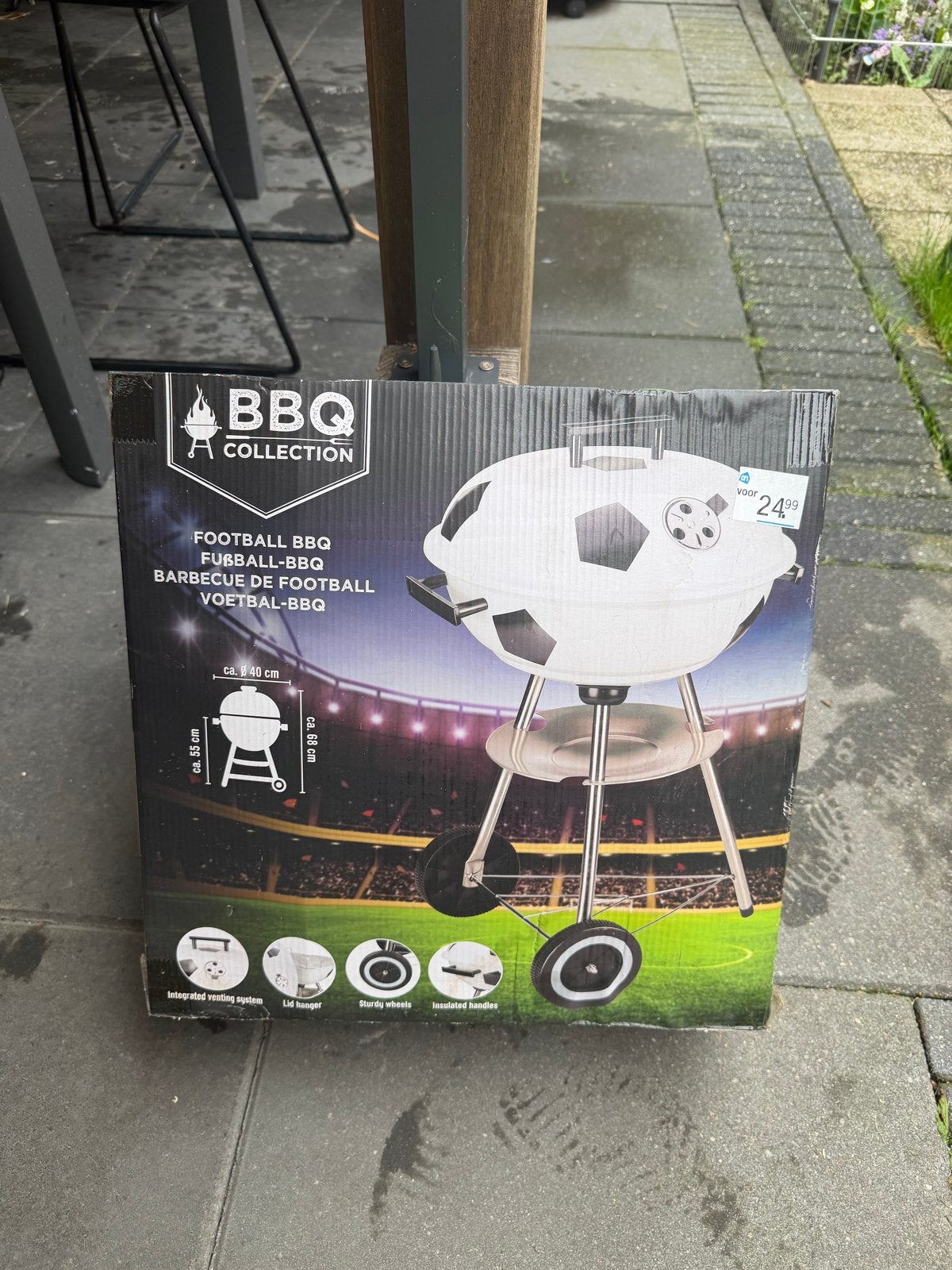 Nieuwe Voetbal BBQ - Ideaal voor WK! 40cm diameter, Ophalen, Nieuw
