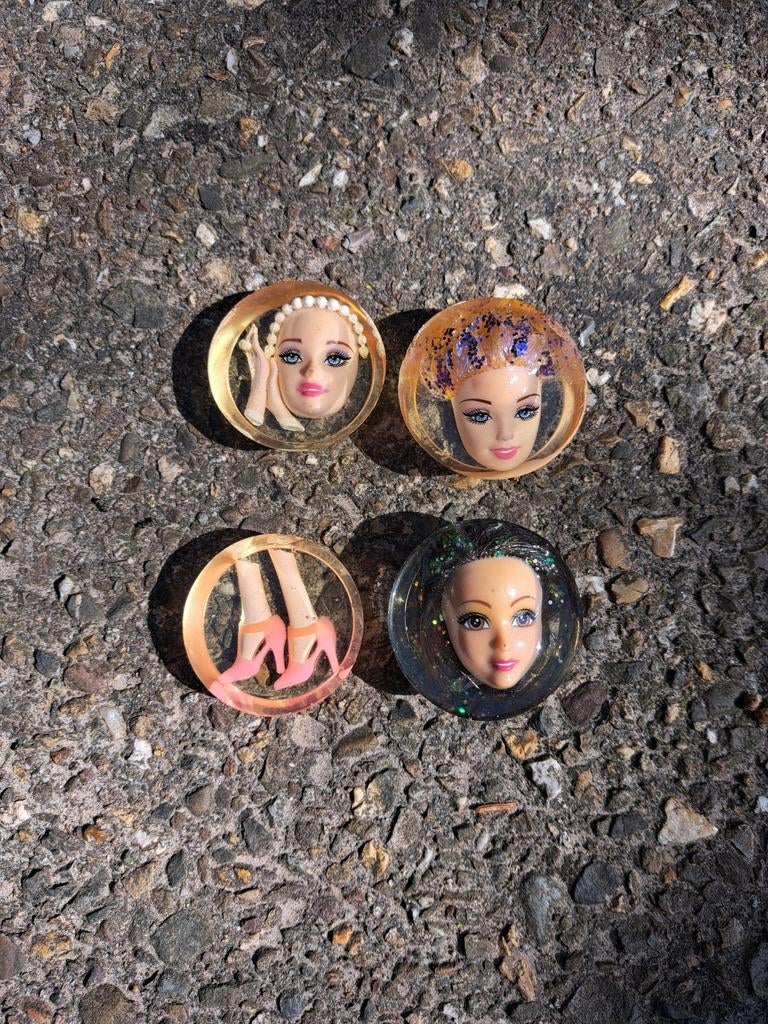 DIY Barbie Sieraden Set – Barbiehoofden & Voeten in Epoxy, Ophalen of Verzenden, Nieuw