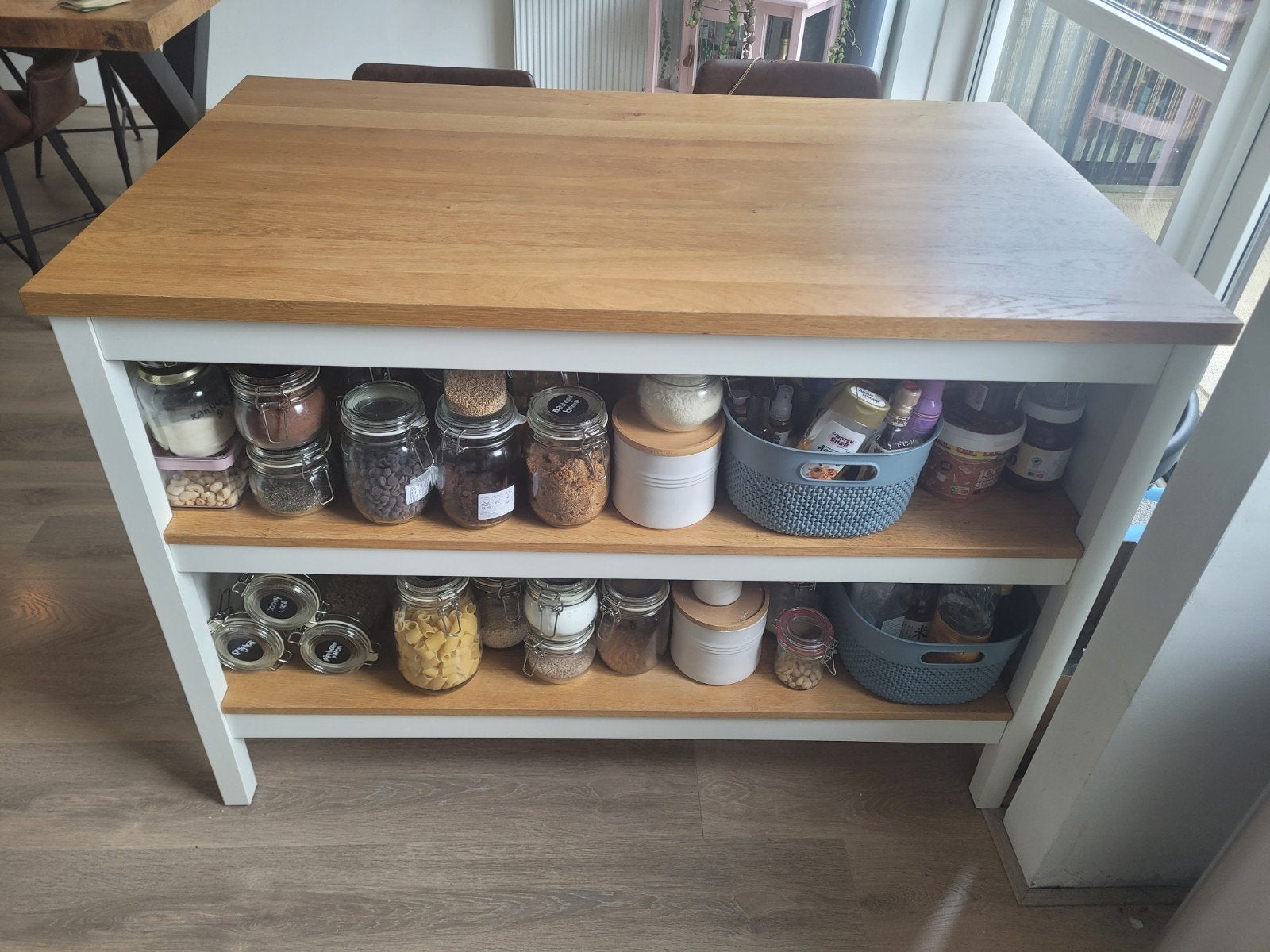 IKEA Tornviken keukeneiland, Ophalen, Hout, IKEA, Wit