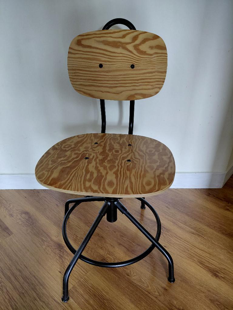 Bureaustoel Kullaberg Ikea, Huis en Inrichting, Bureaustoelen, Ophalen, Zo goed als nieuw, Zwart, Bureaustoel