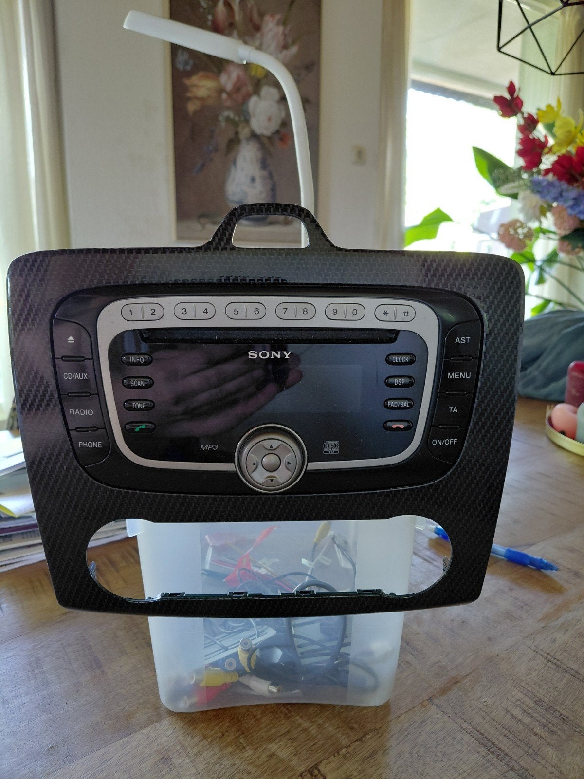 Ford Focus Mk2 Facelift Sony MP3 CD/Radio - Zwart, Ophalen of Verzenden, Zo goed als nieuw