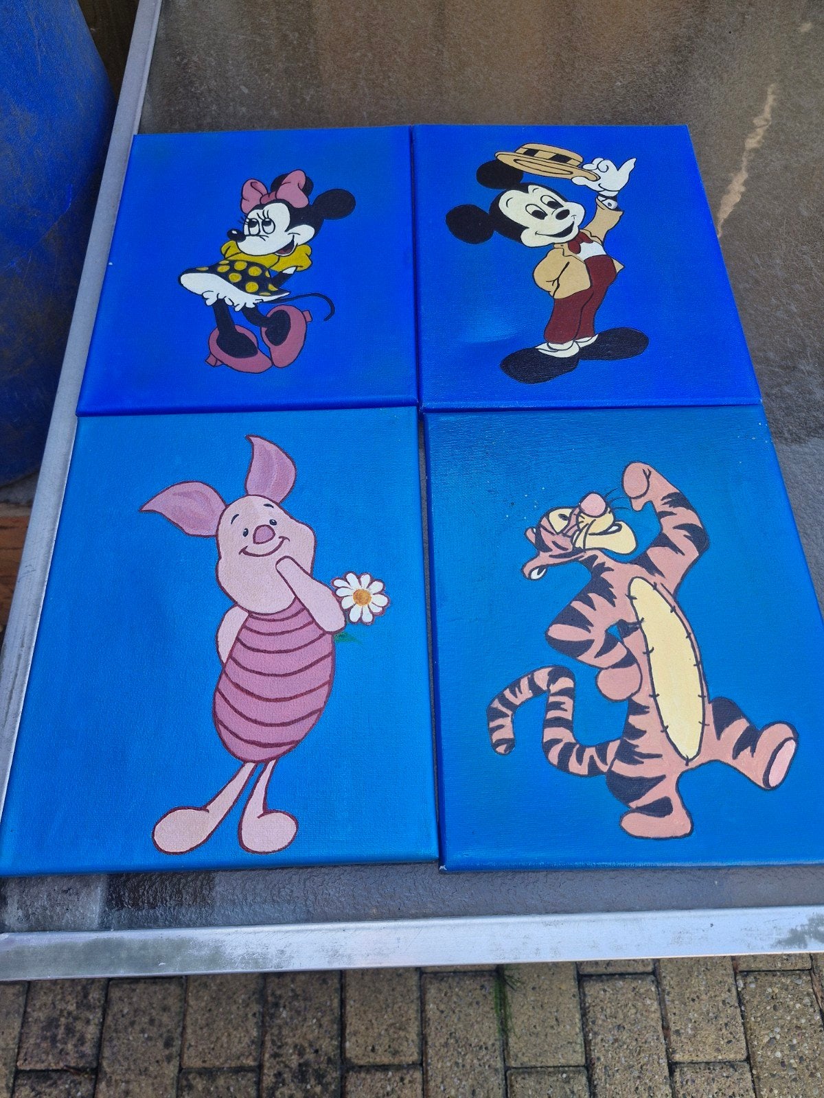 Disney canvas schilderijen, Ophalen, Overige figuren, Gebruikt, Plaatje of Poster