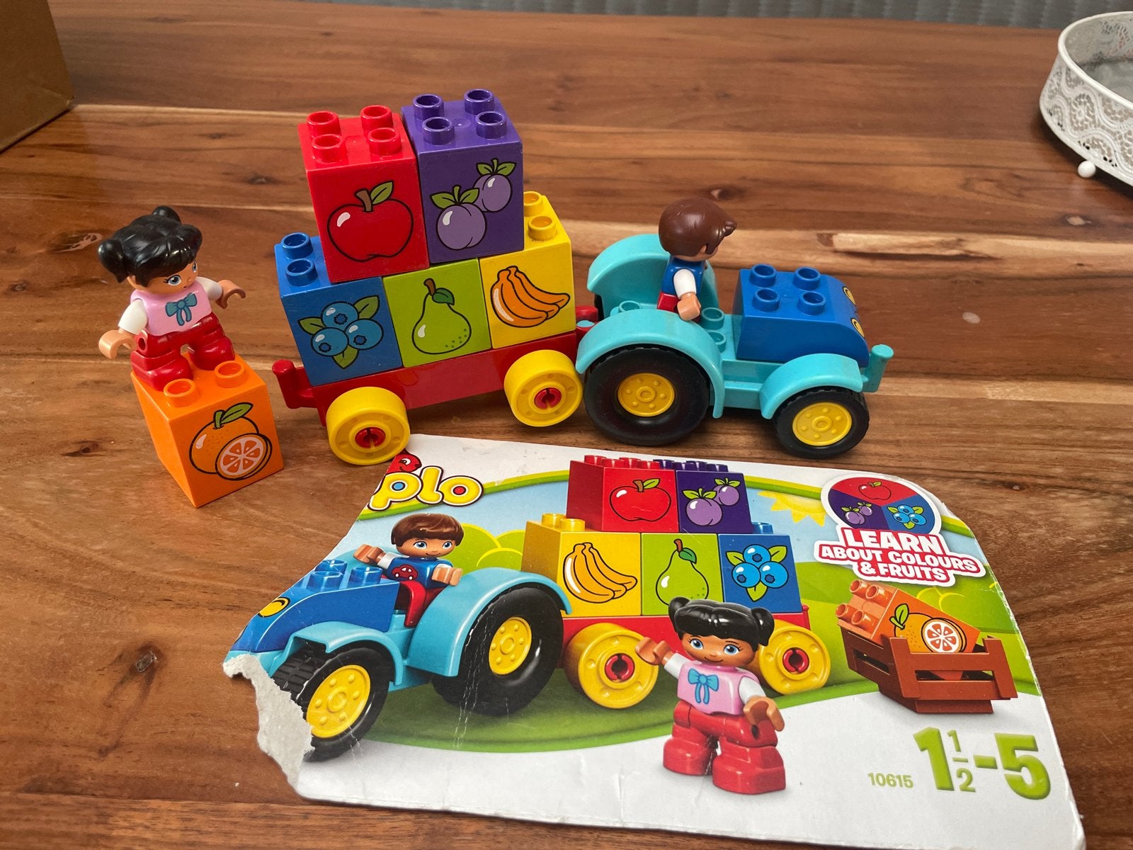 LEGO Duplo Mijn Eerste Tractor met Fruit, Ophalen of Verzenden, Gebruikt, Overige merken