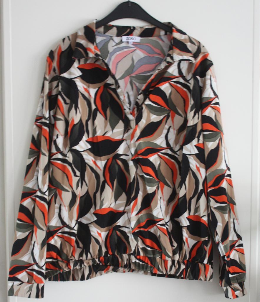 blouse shirt print maat xl, Kleding | Dames, Ophalen of Verzenden, Gedragen, Maat 46/48 (XL) of groter, Groen