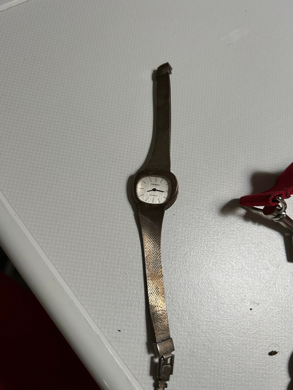 Prisma - dameshorloge - vintage - 0.800 zilver, Sieraden, Tassen en Uiterlijk, Horloges | Antiek, Seiko, Q, Polshorloge, Q