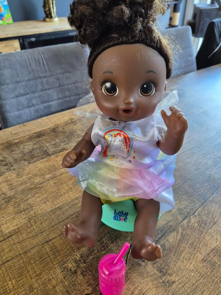 Baby Alive pratende pop met accessoires, Ophalen
