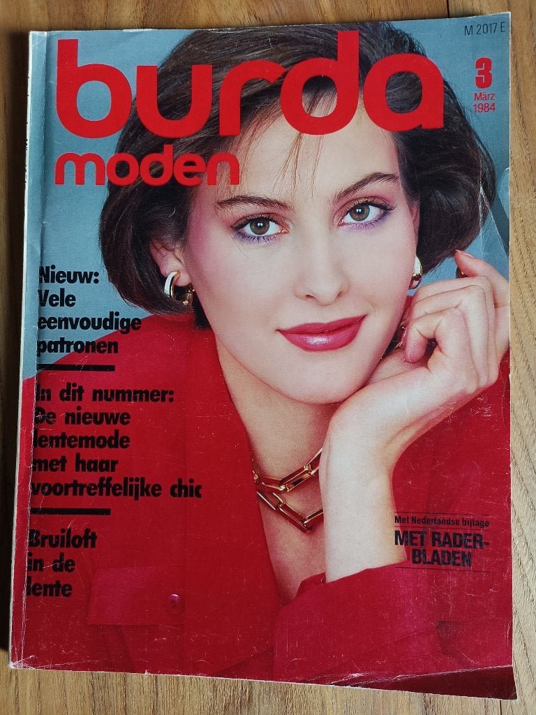 Burda maart 1984 bruiloft in de lente vintage patronen, Hobby en Vrije tijd, Kledingpatronen, Ophalen of Verzenden, Zo goed als nieuw