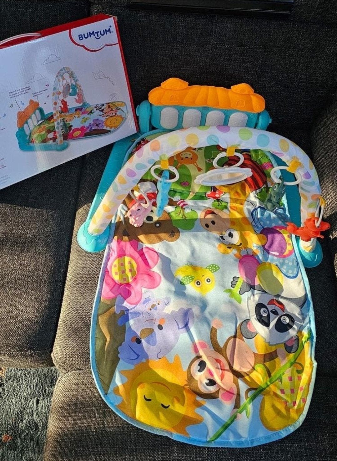 Speelkleed met piano en speeltjes, Ophalen, Nieuw, Speelkleed, Met licht