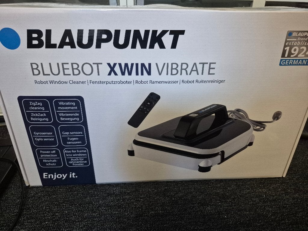 Blaupunkt Bluebot XWIN Vibrate - Ramenreiniger robot, Overige merken, Nieuw, Ophalen of Verzenden, Robotstofzuiger
