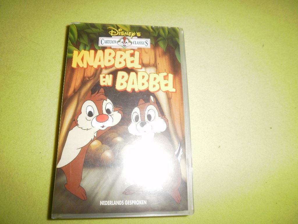 KNABBEL & BABBEL! Disney Tekenfilm Klassieker Op VIDEO!, Cd's en Dvd's, VHS | Kinderen en Jeugd, Tekenfilm, Verzenden, Alle leeftijden