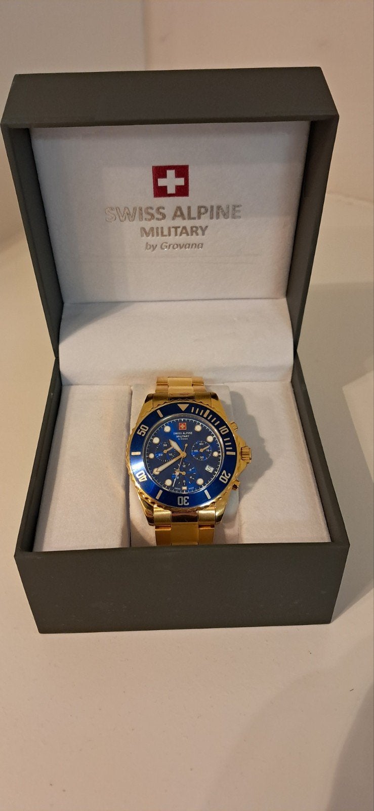 swiss alpine military chronograph horloge, Ophalen of Verzenden, Zo goed als nieuw, Overige merken