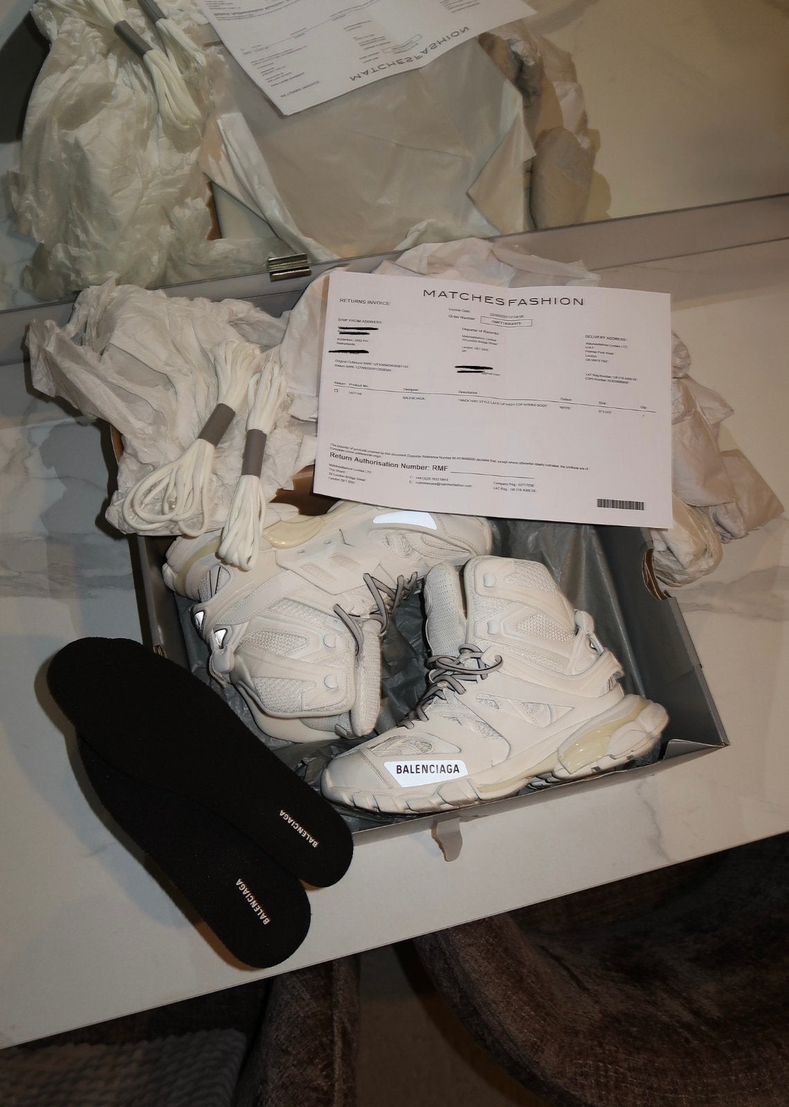 Balenciaga Track high top Sneakers Luxury Designer Trainers, Balenciaga, Wit, Nieuw, Ophalen of Verzenden