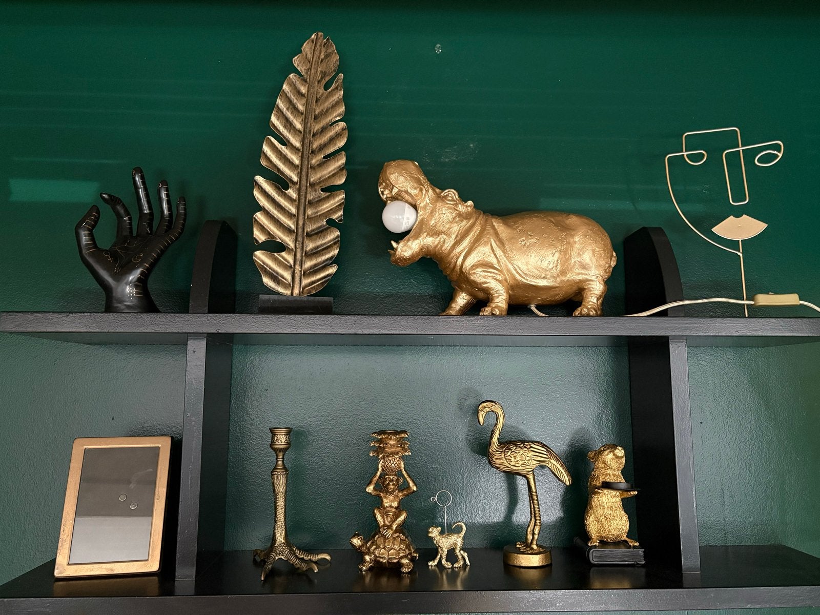 Decoratieve beeldjes en lampen voor een unieke sfeer, Ophalen, Gebruikt, Goud, Metaal