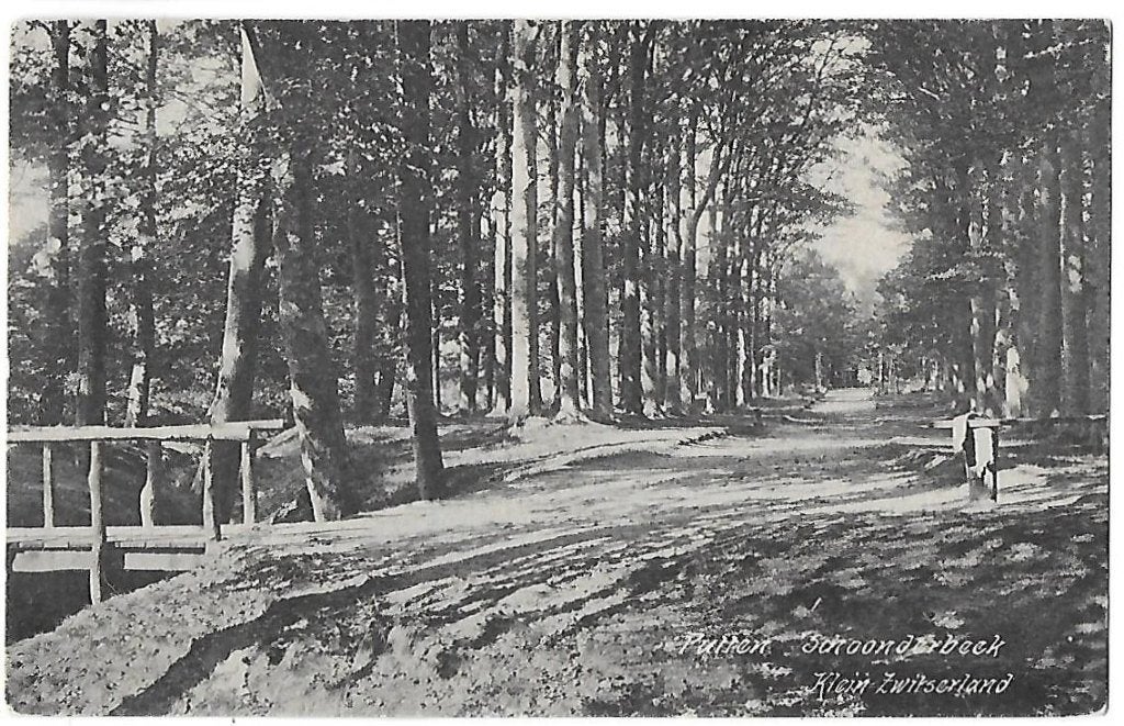 Putten Schoonderbeek Ansichtkaart uit 1909  (B667 ), Ophalen of Verzenden, Voor 1920, Gelopen, Gelderland