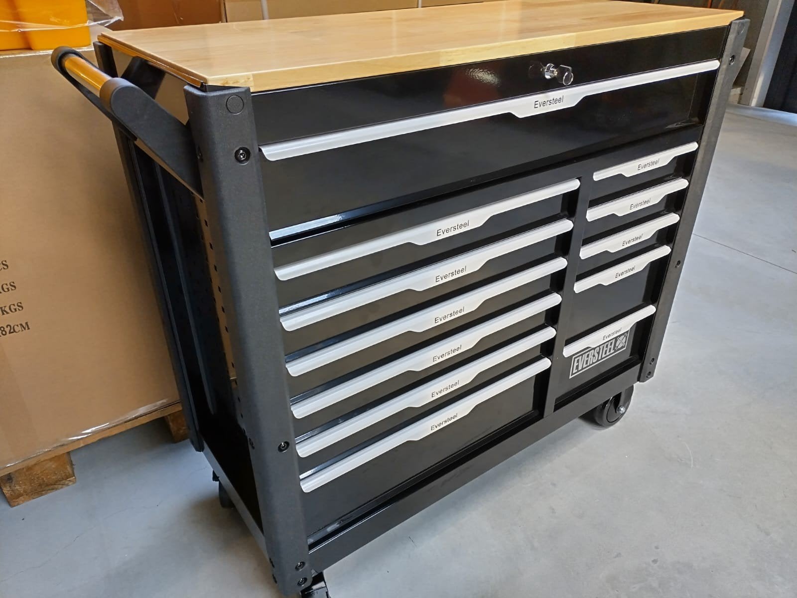 Gereedschapswagen Eversteel met 10 gevulde laden, Ophalen of Verzenden, Zo goed als nieuw, Gereedschapsopslag, Overige merken