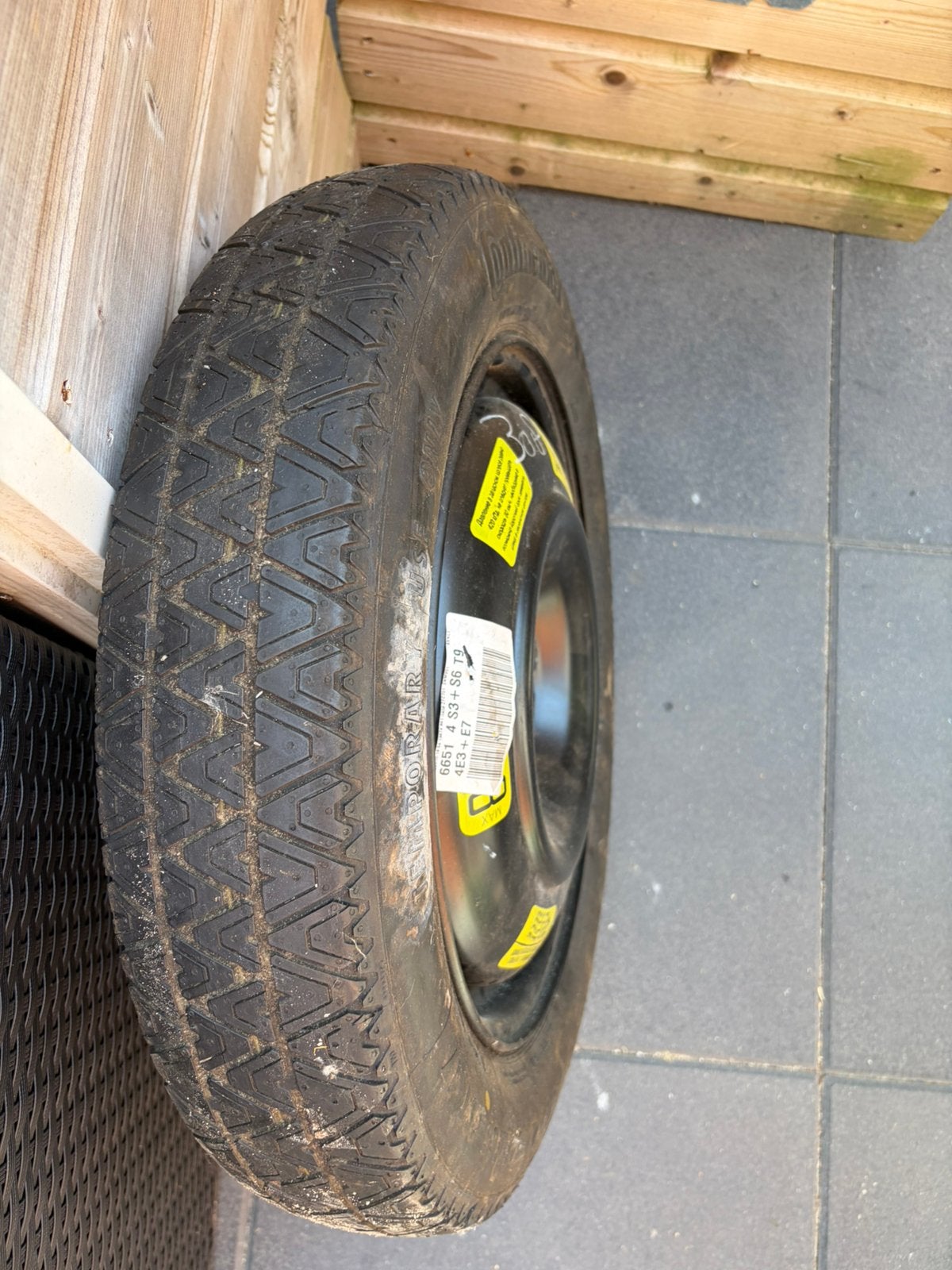 Reserve wiel Peugeot 308, Auto diversen, Aanhangwagen-onderdelen, Ophalen of Verzenden, Zo goed als nieuw