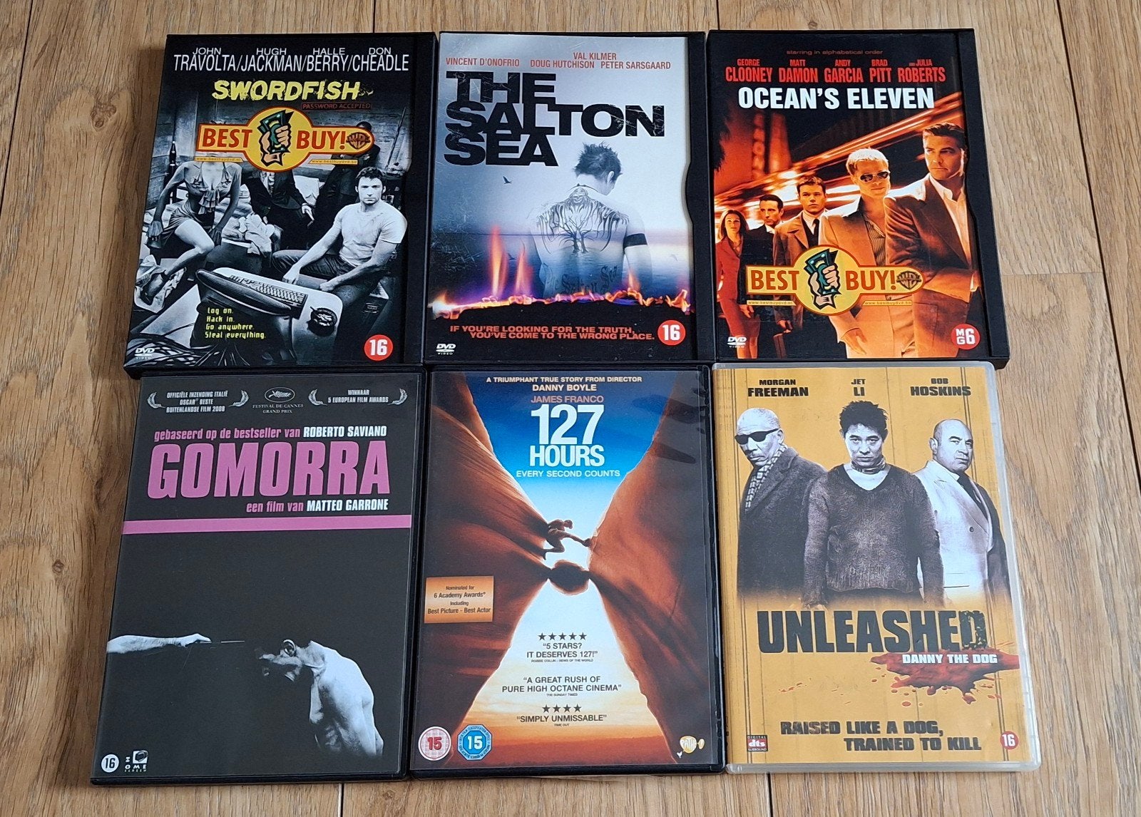 Collectie DVD's (6 films), Vanaf 16 jaar, Nederlands, Ophalen of Verzenden, Inclusief doosje
