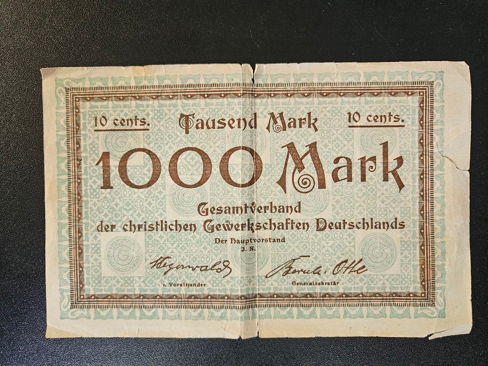 Duitsland Berlin Gesamtverband der christlichen Gewerkschaft, Ophalen of Verzenden, Duitsland, Los biljet