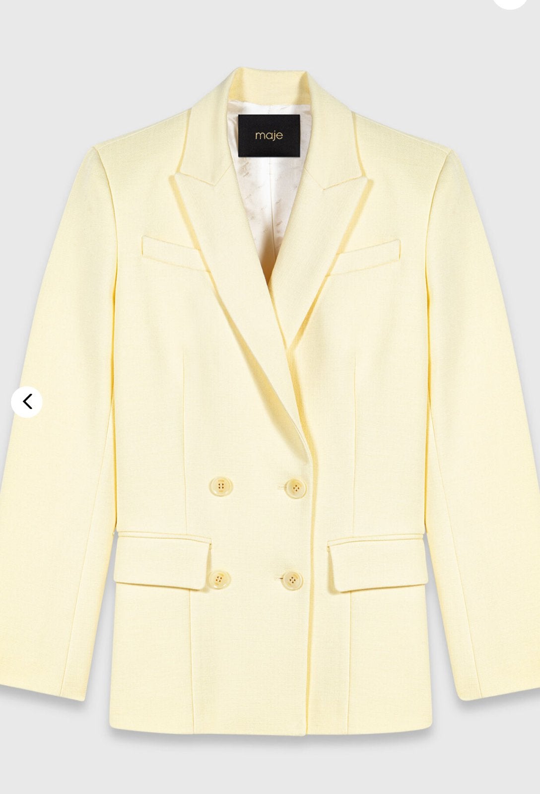 Nieuwe Maje blazer maat 36 met kaartjes, Geel, Nieuw, Ophalen of Verzenden, Jasje