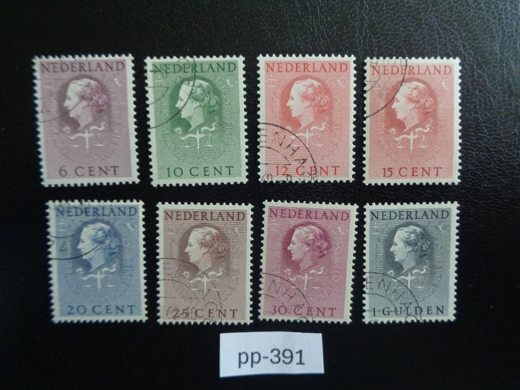 nl - justitie zegels 1951/1958 (pp-391), Ophalen of Verzenden, Na 1940, Gestempeld