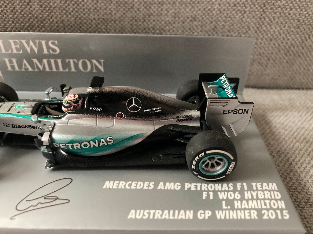 ✅ Lewis Hamilton 1:43 Winner Australian GP 2015 Mercedes F1, Ophalen of Verzenden, Nieuw, Formule 1