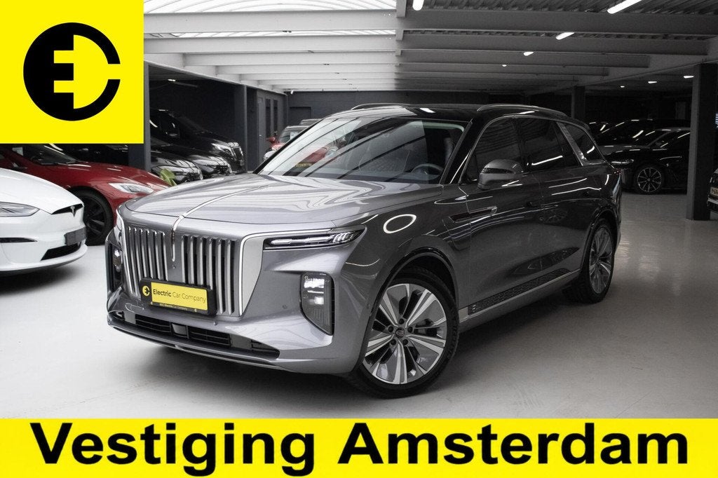 Hongqi E-hs9 99 KWH EXCLUSIVE | SOH 99,4% | Stoelverkoeling, Auto's, Hongqi, Automaat, Zwart, Leder, Vierwielaandrijving