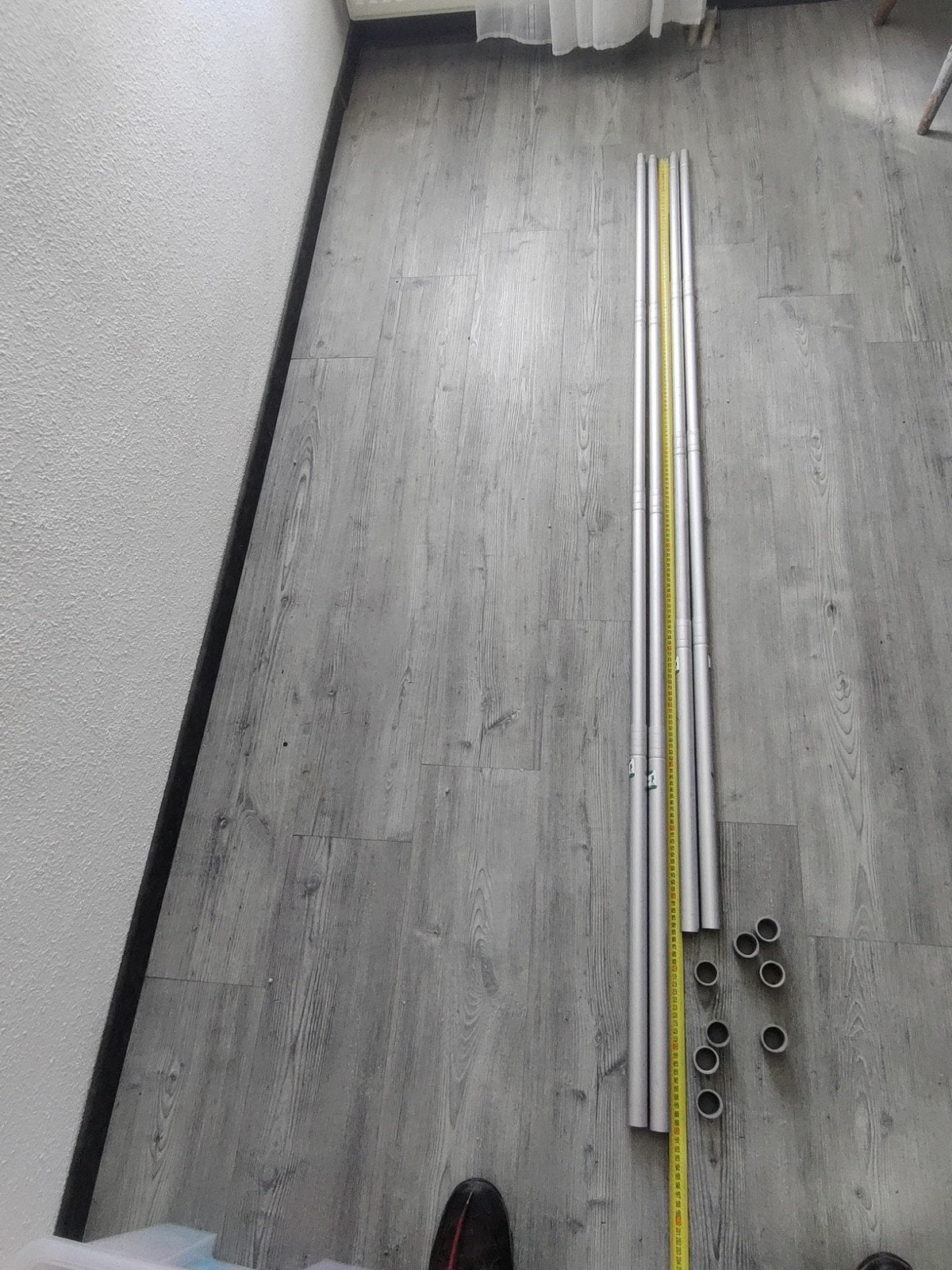 4 Erdman Schmidt stokken, lichtgewicht aluminium, Verzenden, Gebruikt