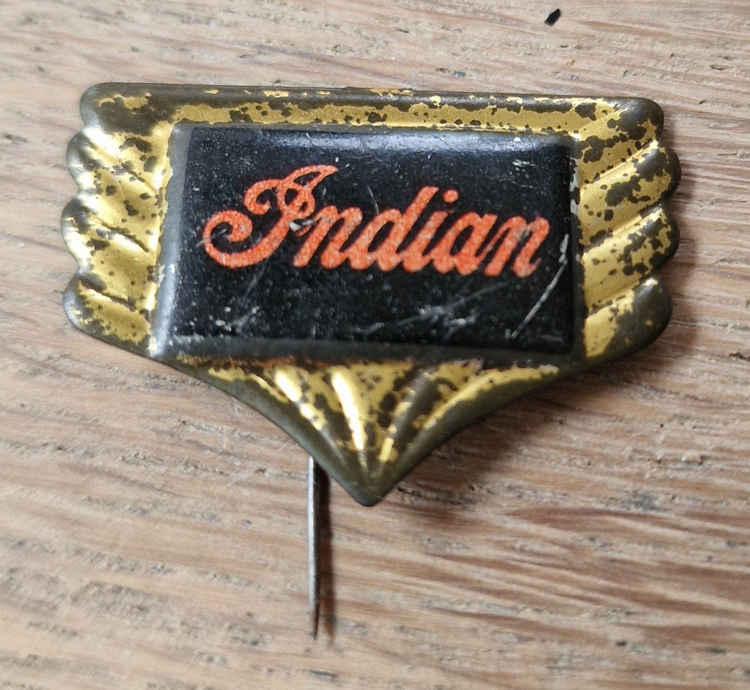 Vintage speld Indian motorfiets motorcycle, Verzamelen, Ophalen of Verzenden