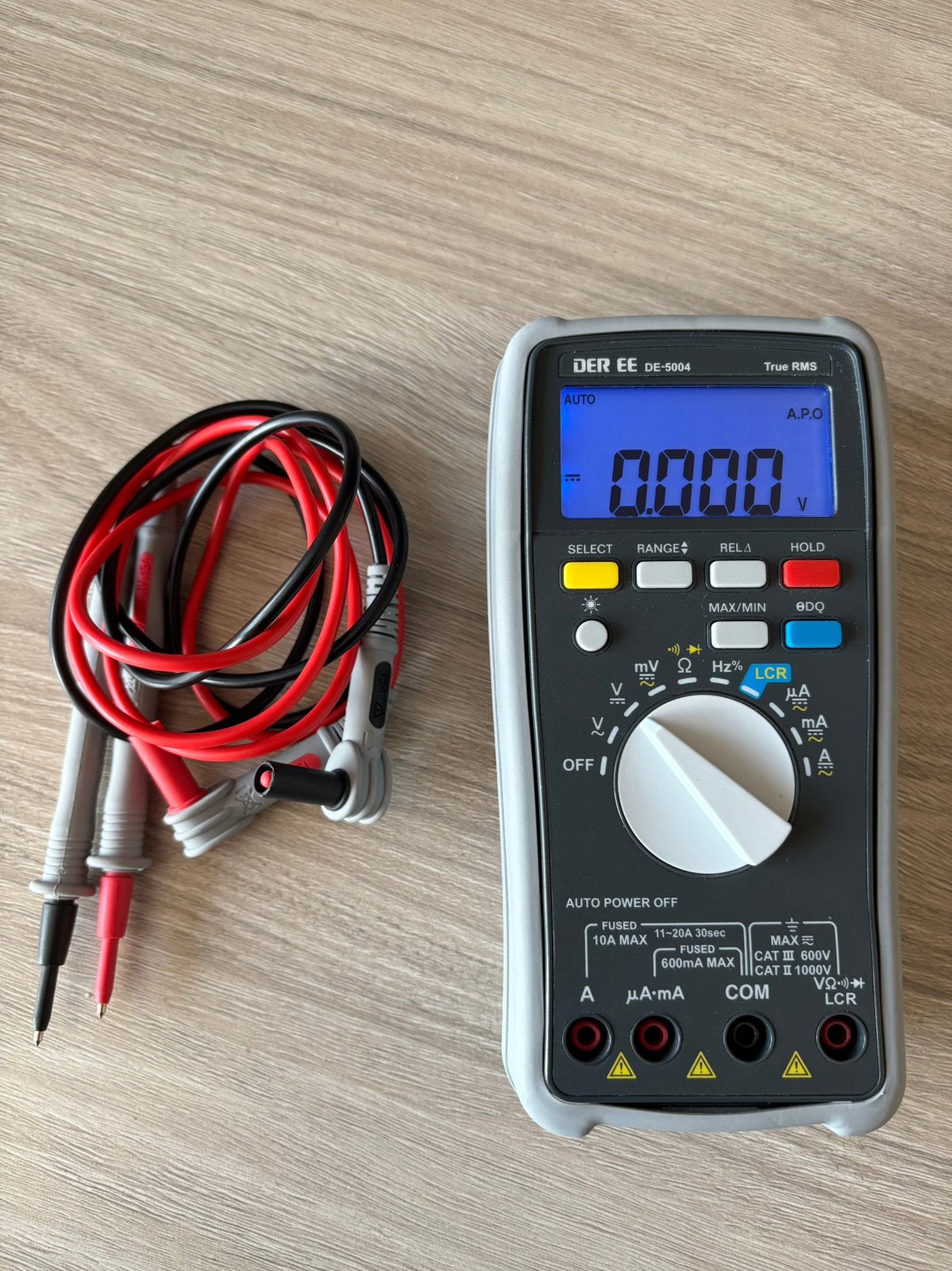 DER-EE DE-5004 LRC multimeter, Ophalen of Verzenden, Zo goed als nieuw, Multimeter