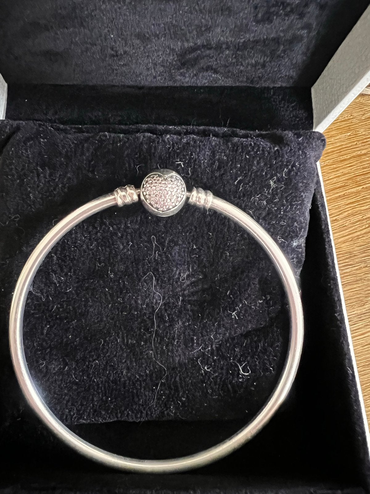 Pandora Armband / bangle, Ophalen of Verzenden, Zo goed als nieuw, Zilver, Met strass