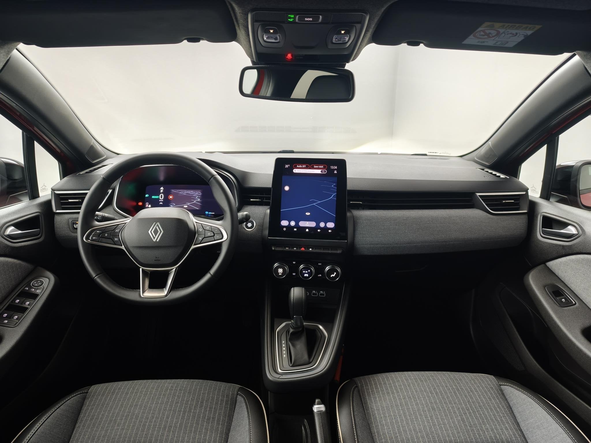 Renault Clio 1.6 E-Tech Full Hybrid 145 Techno | Navigatie |, Met garantie (alle), Leder en Stof, 23 km/l, Origineel Nederlands