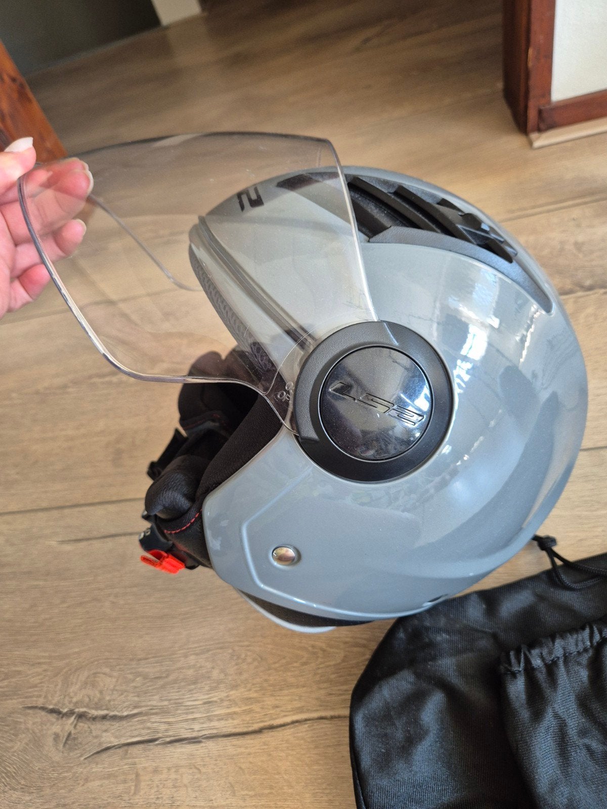 LS2 Airflow Jethelm Grijs Maat S, Dames, Jethelm, S, Tweedehands