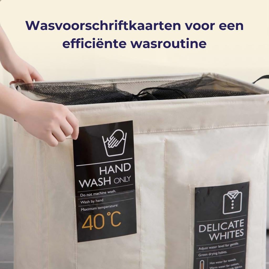 Wasmand 3 Vakken - 95L - Opvouwvaar - Wit, Overige materialen, Wit, Nijverheidsweg-Noord 77, 3812PK, Amersfoort, Zo goed als nieuw