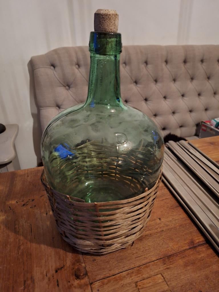 Vintage gist/ wijn fles, Antiek en Kunst, Ophalen of Verzenden