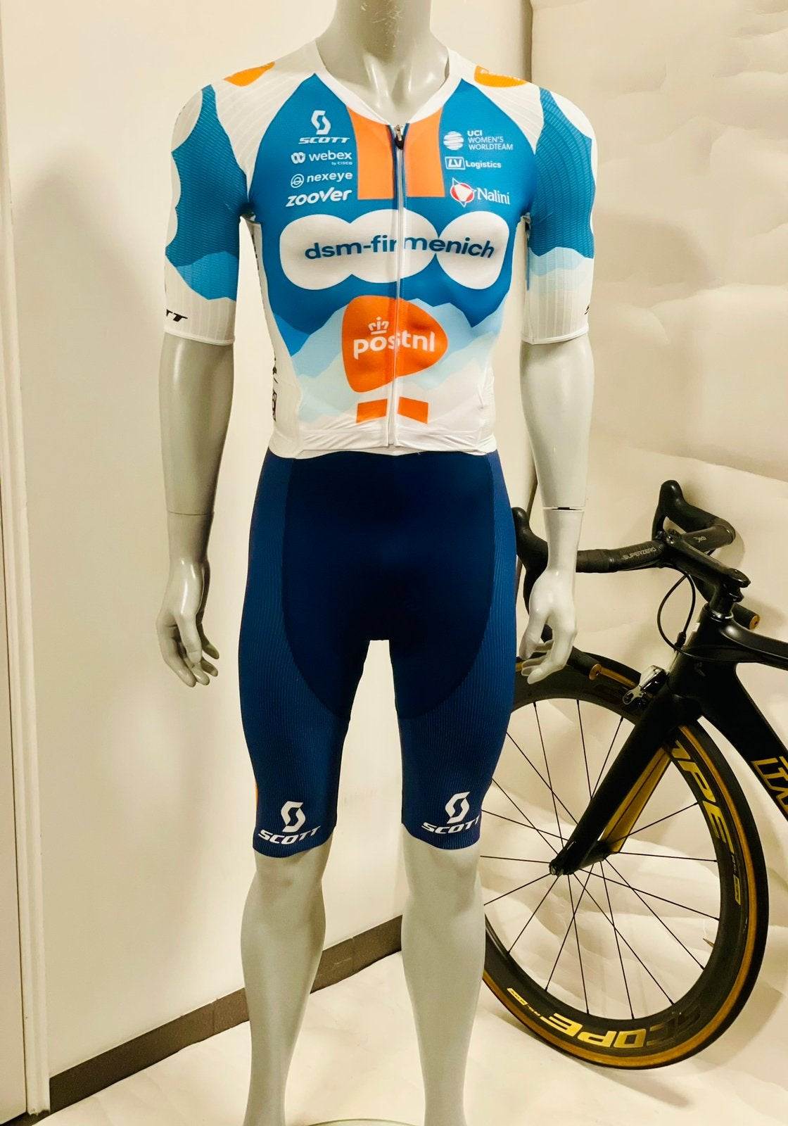 Wielrenkleding wielrenpak snelpak speedsuit maat M Nalini, M, Ophalen of Verzenden, Zo goed als nieuw, Dames
