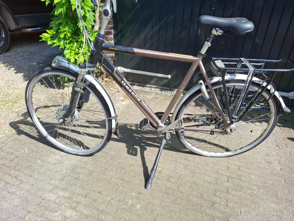 Gazelle innergy orange opknapper., 59 cm of meer, Ophalen, Gebruikt, Gazelle
