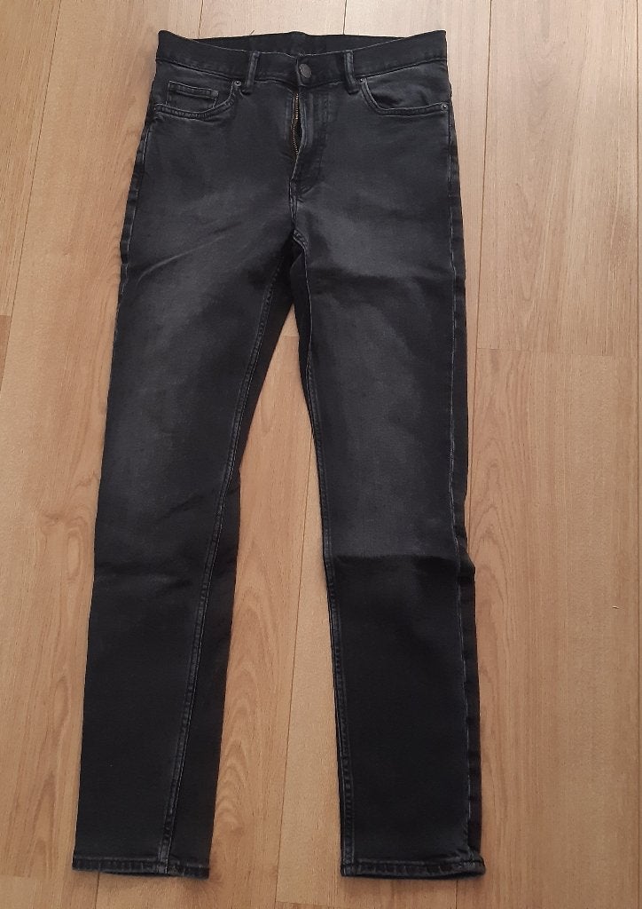 70- H&M Slim heren spijkerbroek maat 29/32 izgs, Ophalen, Zo goed als nieuw, Grijs, W32 (confectie 46) of kleiner