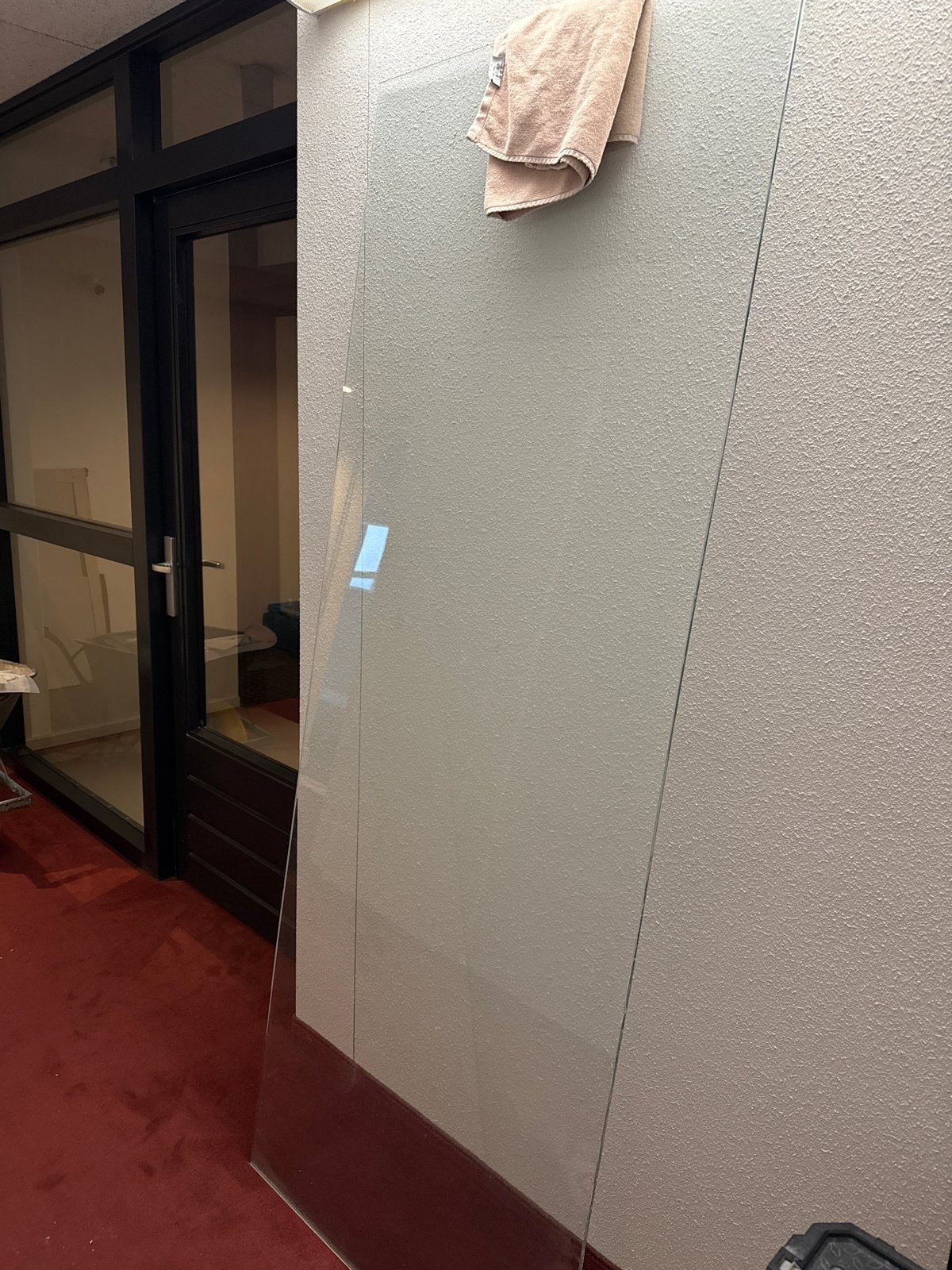 Gratis af te halen: Douchewand glas 212x80 cm, 8 mm dik, Doe-het-zelf en Verbouw, Ophalen, Gebruikt, 80 tot 120 cm, 160 cm of meer