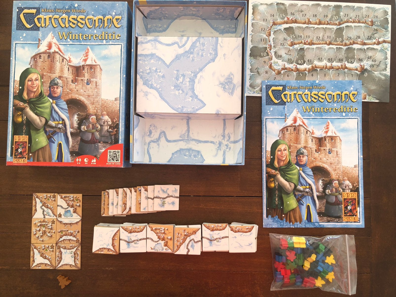 Carcassonne Wintereditie incl ZELDZAME Peperkoekman/tegels, Hobby en Vrije tijd, Gezelschapsspellen | Bordspellen, Ophalen of Verzenden