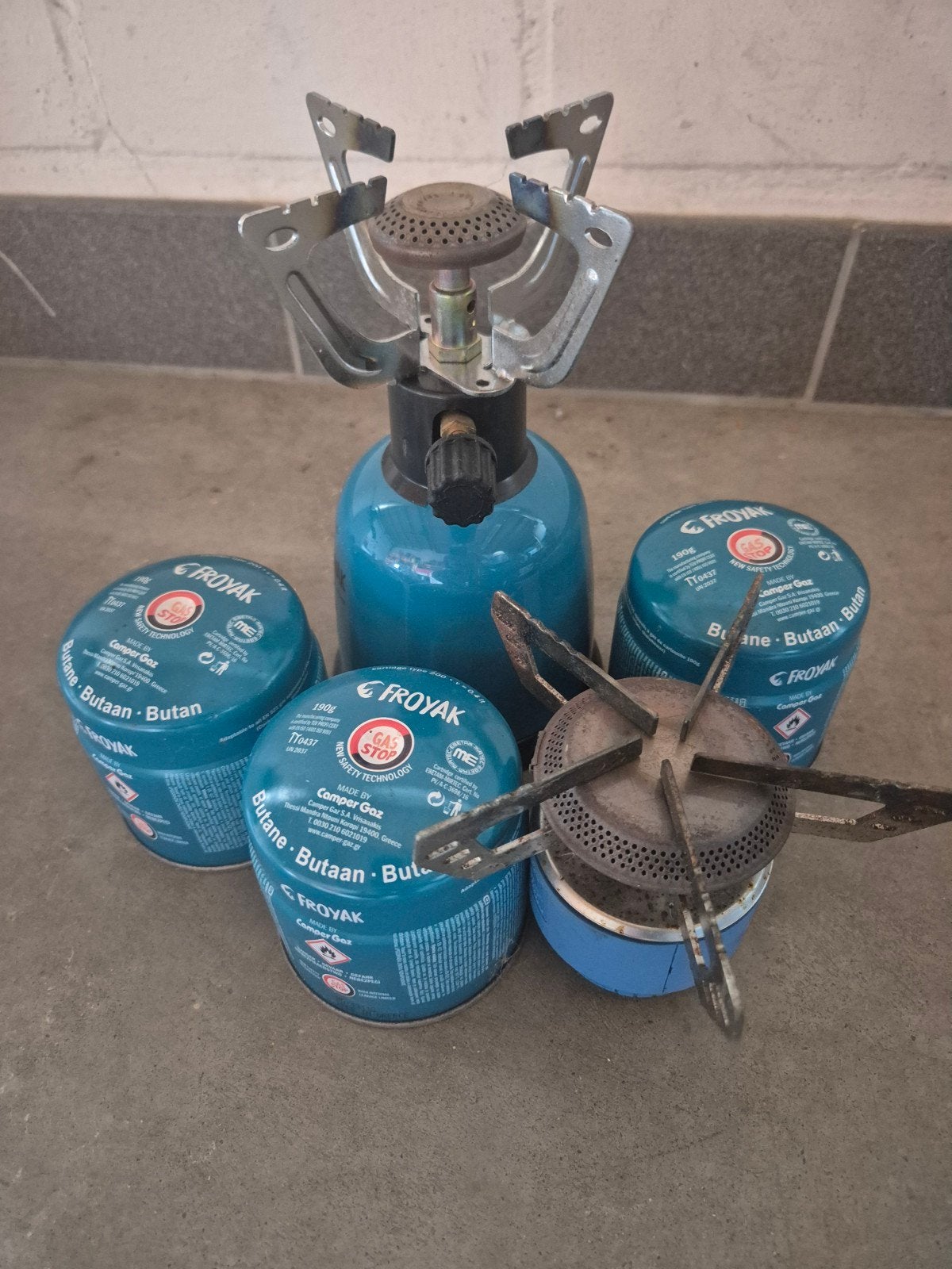 Camping gasfornuis met 4 gaspatronen, Caravans en Kamperen, Ophalen, Nieuw