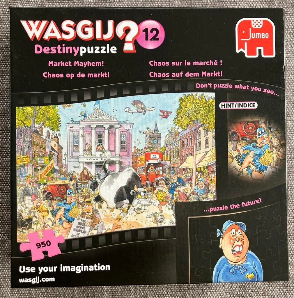 Wasgij legpuzzel 950 stukjes, Ophalen, 500 t/m 1500 stukjes, Zo goed als nieuw