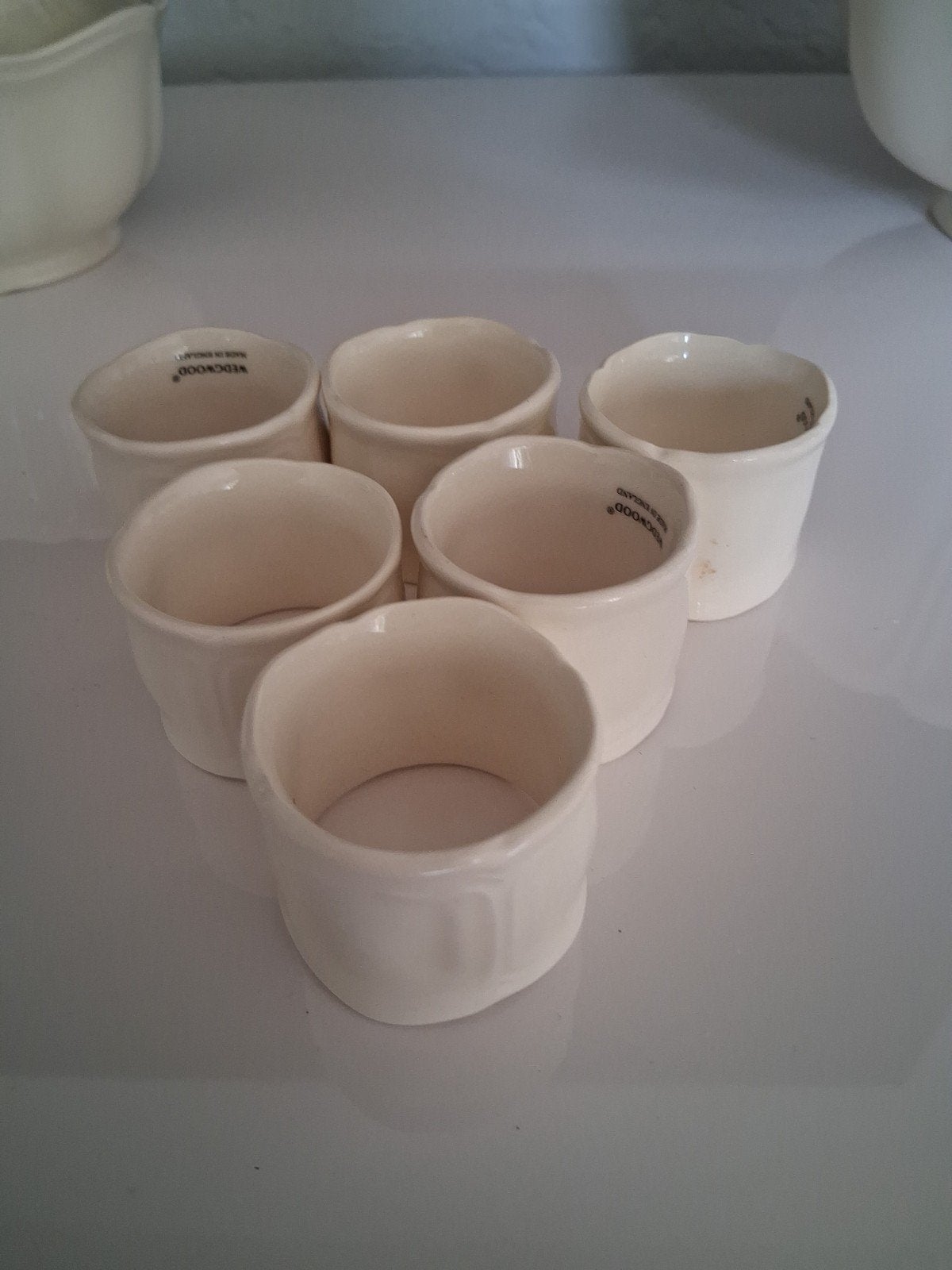 Wedgwood Queens Plain 6 Servet Ringen, Overige typen, Ophalen of Verzenden, Zo goed als nieuw, Wedgwood