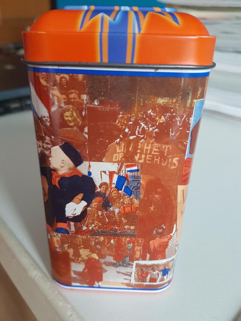 blikje de Ruijter Oranje hagel, gebruikt, Ophalen of Verzenden, Gebruikt, Overige