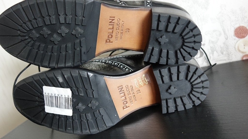 nieuwe grijze POLLINI volledig echt leren schoenen, Verzenden, Nieuw, Schoenen met hoge hakken, POLLINI