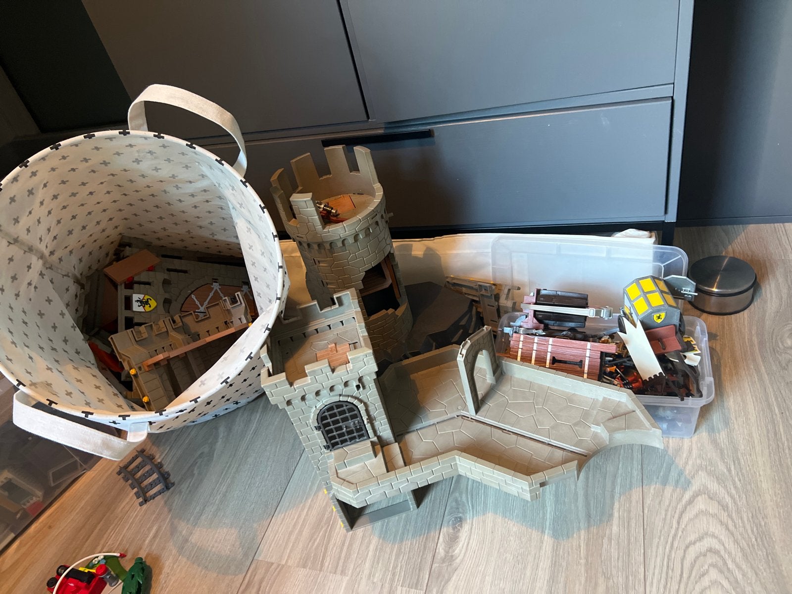 Grote set Playmobil kasteel en ridders, Ophalen of Verzenden, Gebruikt, Jongen of Meisje