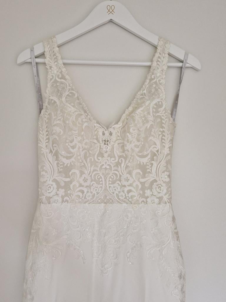 Prachtige bruidsjurk met kanten details maat 34/36, Trouwjurk, Wit, Nieuw, Ophalen of Verzenden