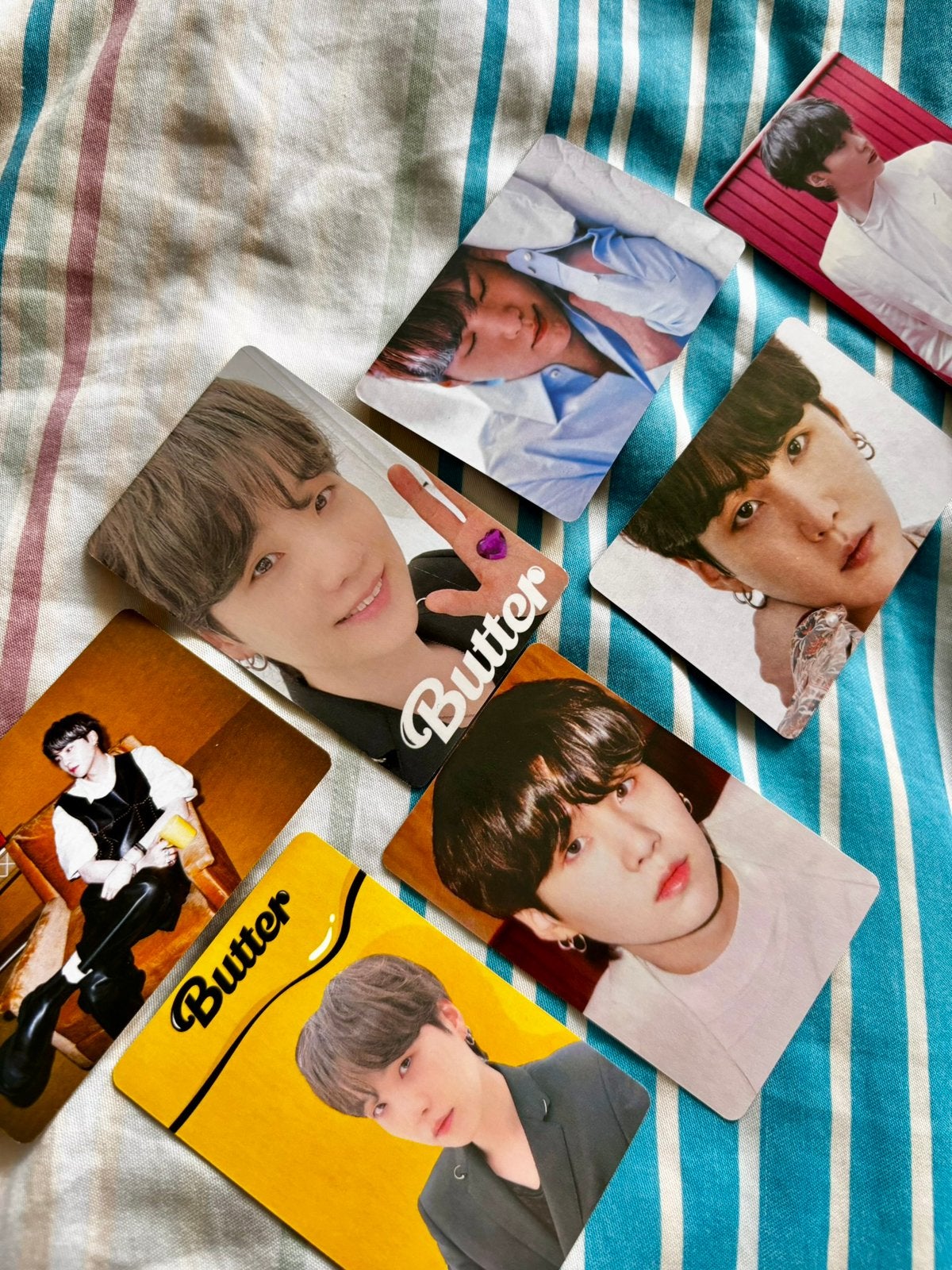 BTS SUGA/YOONGI PHOTOCARDS, Verzenden, Zo goed als nieuw, Foto of Kaart