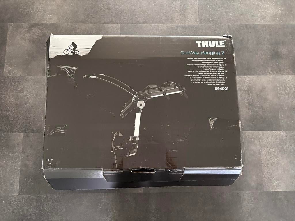 Thule OutWay Hanging 2 fietsendrager – 2 fietsen, Ophalen, 2 fietsen, Zo goed als nieuw, Achterklepdrager