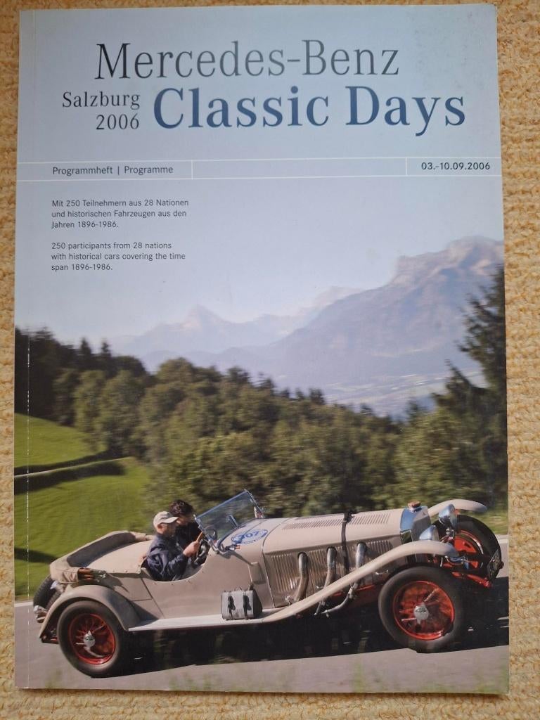 Mercedes Benz catalogus Salzburg 2006 Classic Days, Ophalen of Verzenden, Zo goed als nieuw
